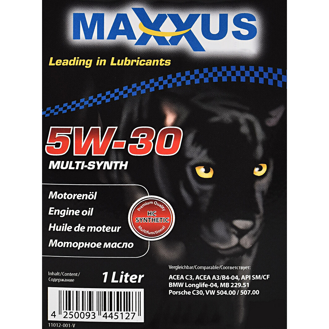 Моторное масло Maxxus Multi-SYNTH 5W-30 1 л на Mercedes T2