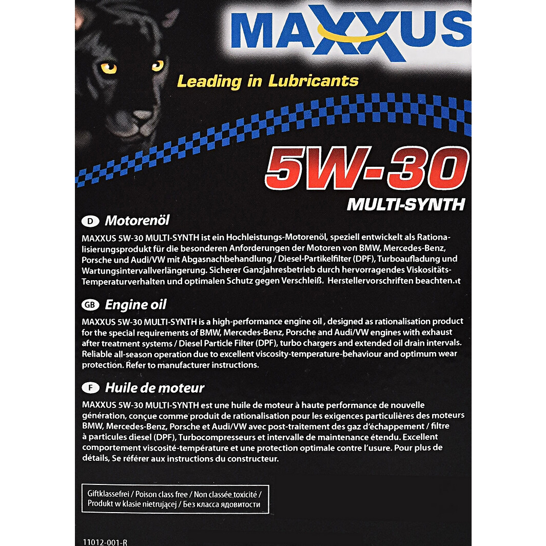 Моторна олива Maxxus Multi-SYNTH 5W-30 1 л на Chrysler PT Cruiser