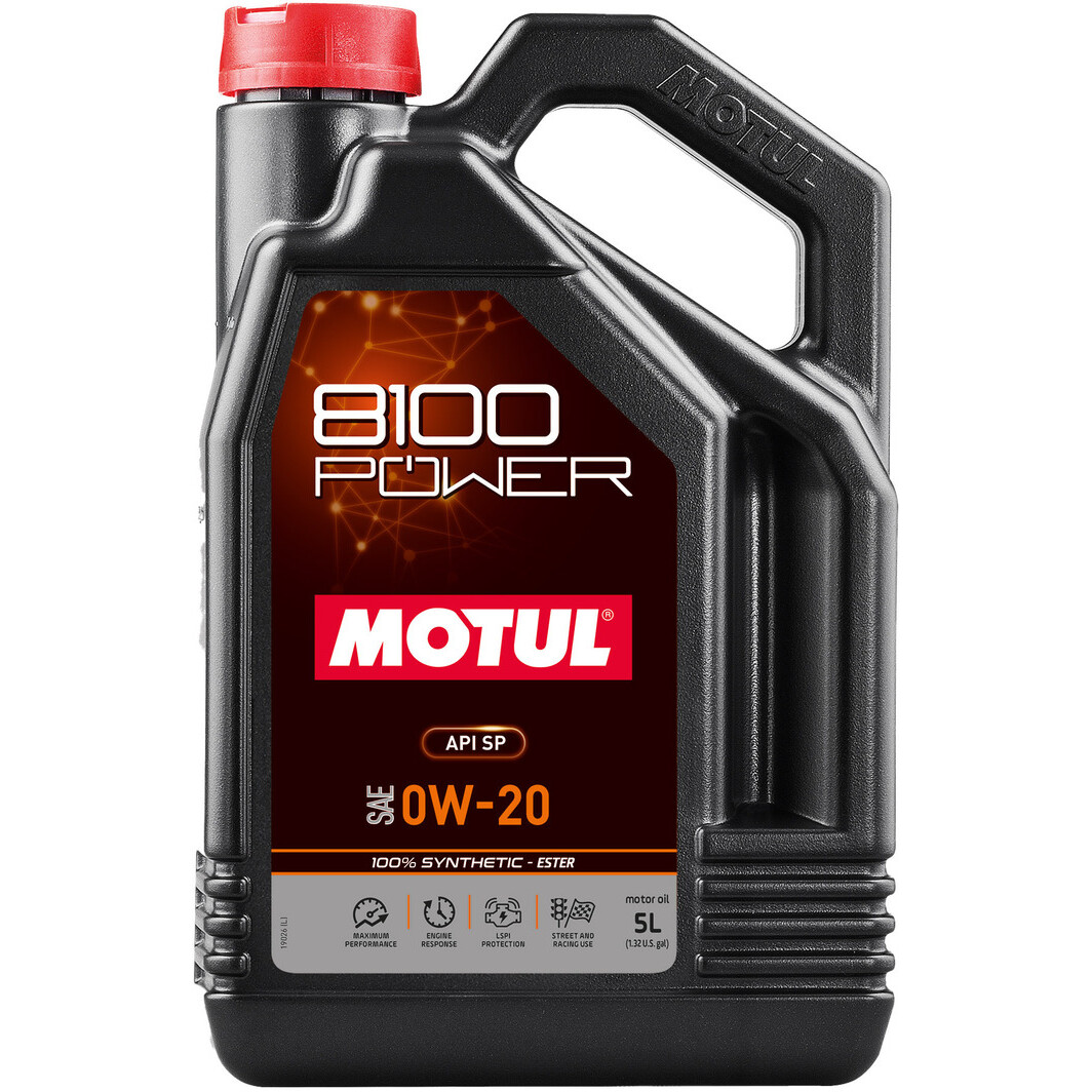 Моторное масло Motul 8100 Power 0W-20 на Toyota Previa