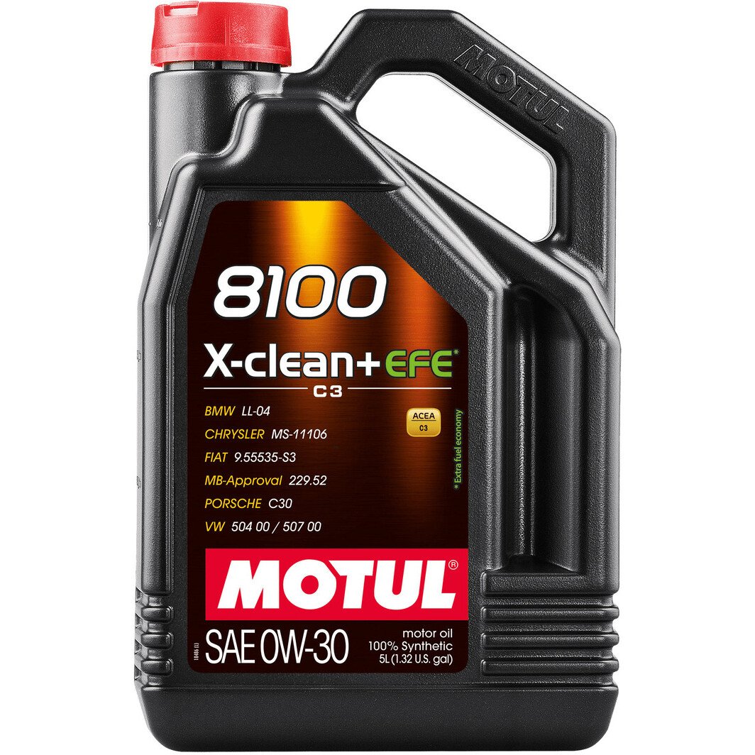 Моторное масло Motul 8100 X-Clean+EFE 0W-30 5 л на Peugeot 308