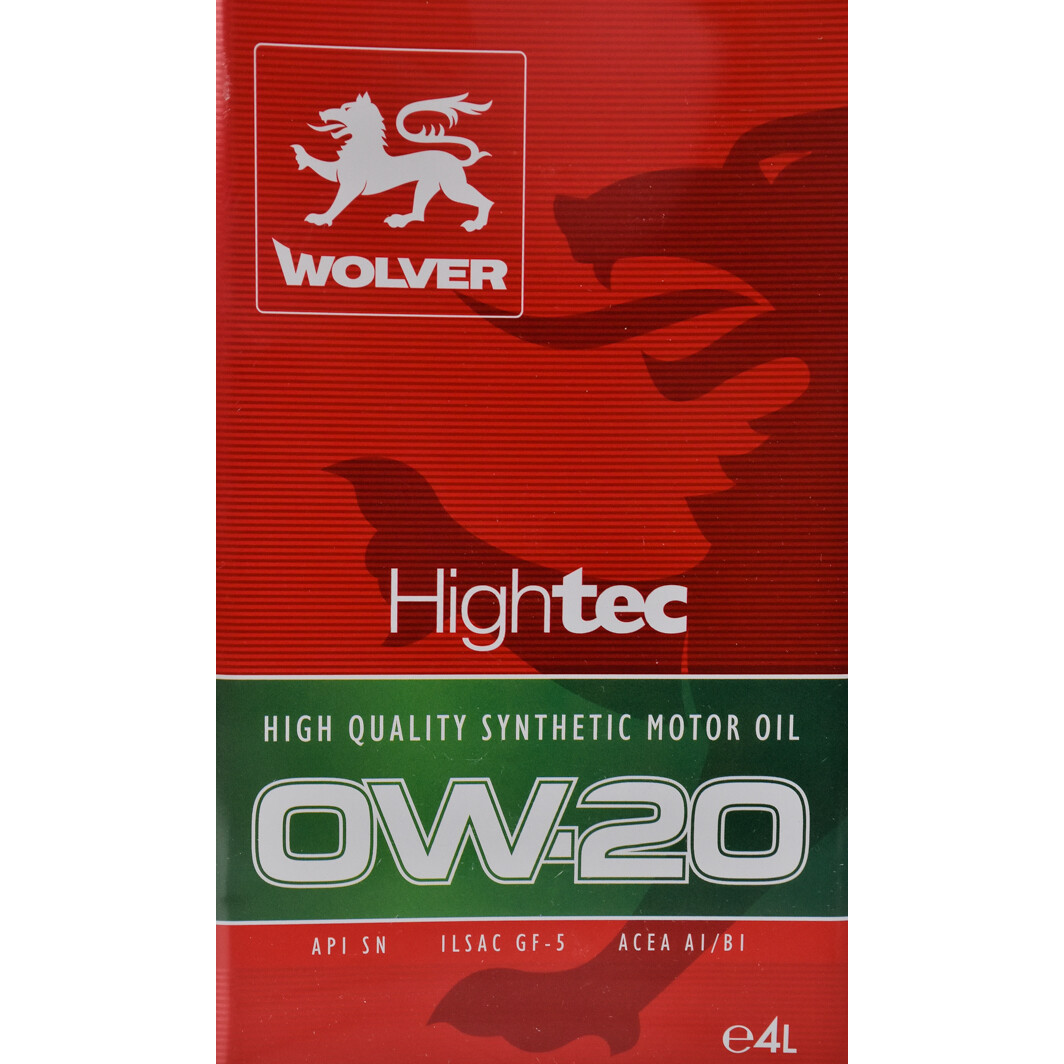 Моторна олива Wolver HighTec 0W-20 4 л на Chevrolet Kalos