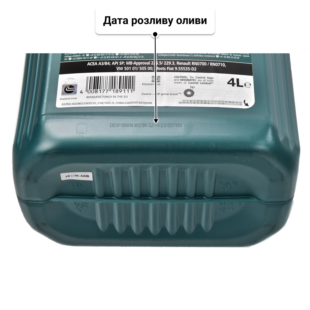 Олива Castrol Magnatec A/B 10W-40 4 л