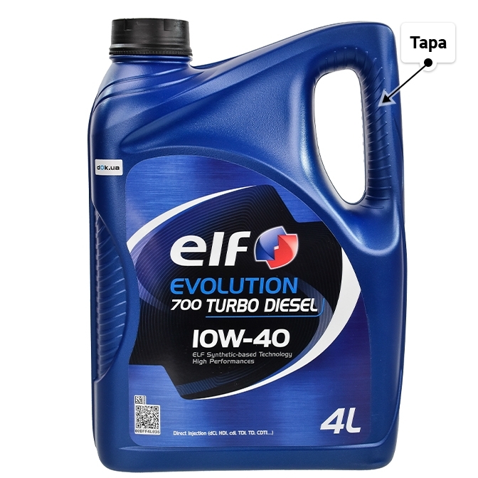 Олива Elf Evolution 700 Turbo Diesel 10W-40 4 л