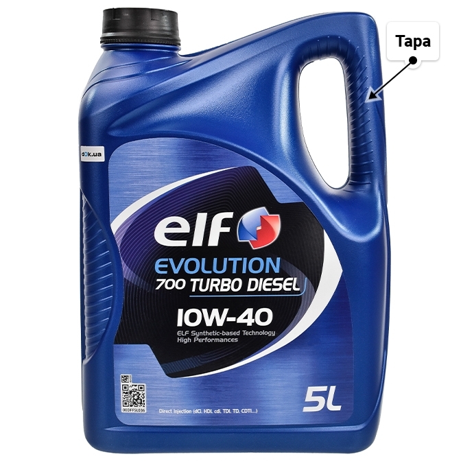 Масло Elf Evolution 700 Turbo Diesel 10W-40 5 л