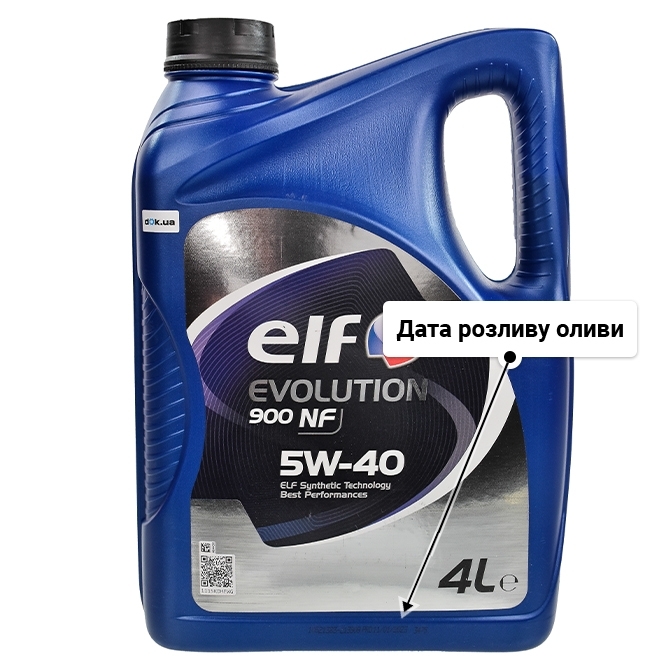Олива Elf Evolution 900 NF 5W-40 4 л