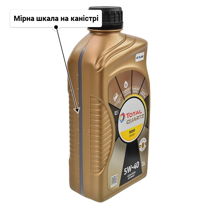 Олива Total Quartz 9000 Energy 5W-40 для Porsche Cayenne 1 л