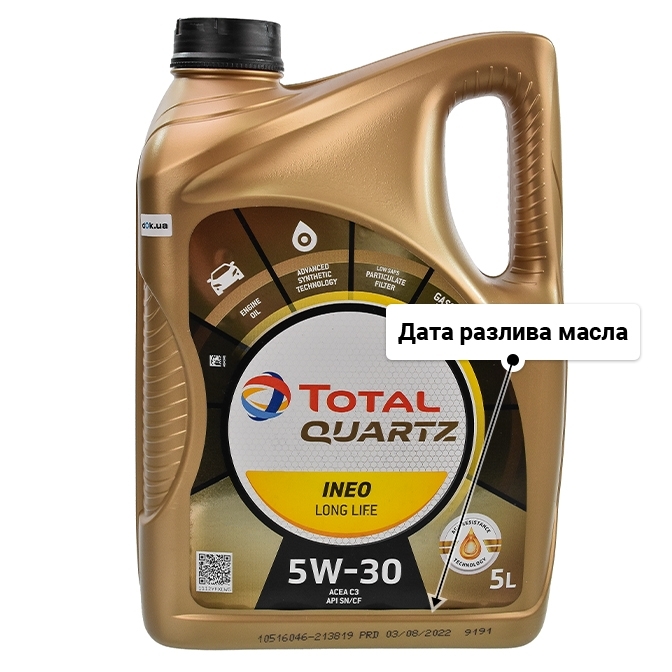 Масло Total Quartz Ineo Long Life 5W-30 5 л