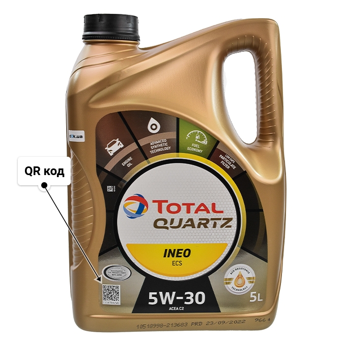 Масло Total Quartz Ineo ECS 5W-30 5 л
