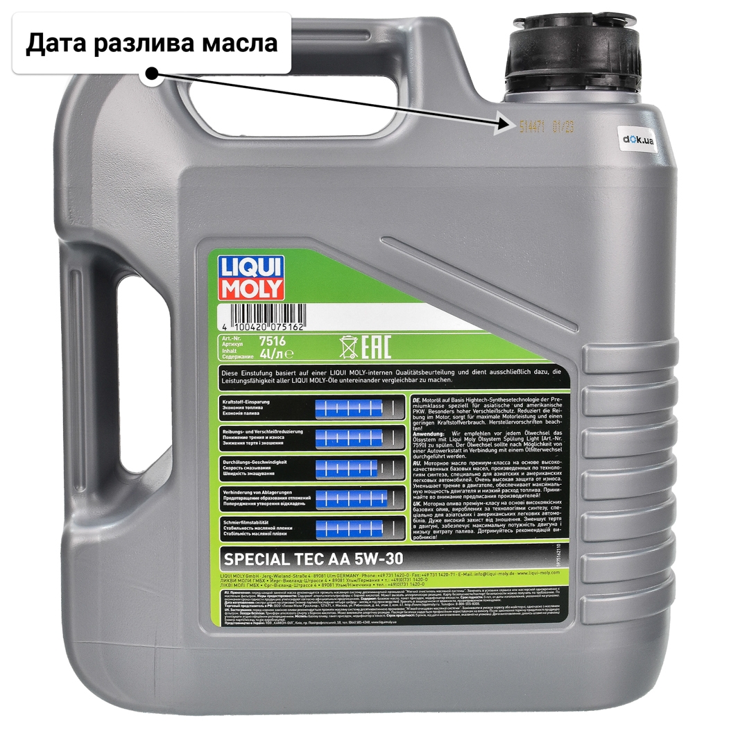 Масло Liqui Moly Special Tec AA 5W-30 4 л