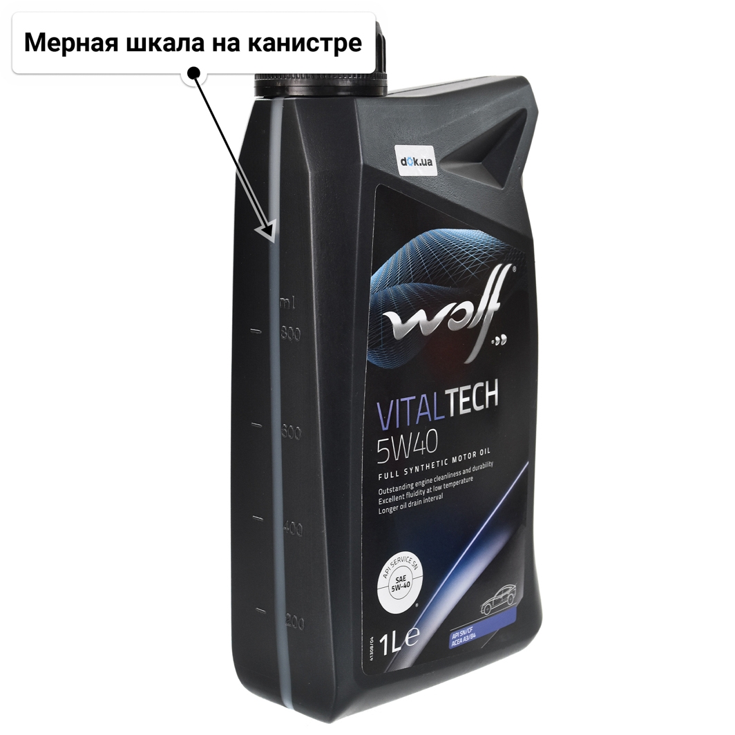 Wolf Vitaltech 5W-40 моторное масло 1 л