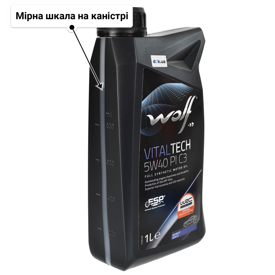 Олива Wolf Vitaltech PI C3 5W-40 для Ford Galaxy 1 л