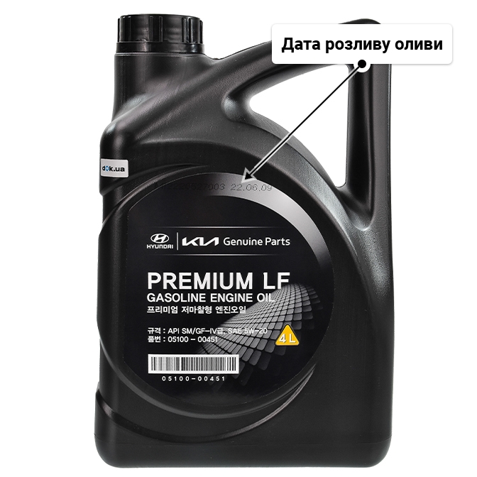 Олива Hyundai Premium LF 5W-20 4 л