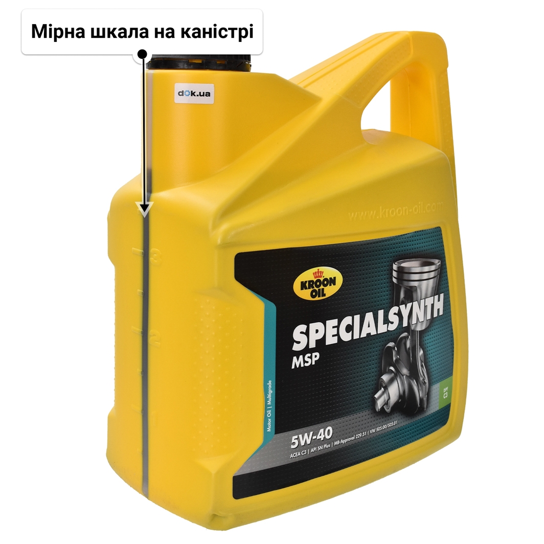 Олива Kroon Oil Specialsynth MSP 5W-40 4 л