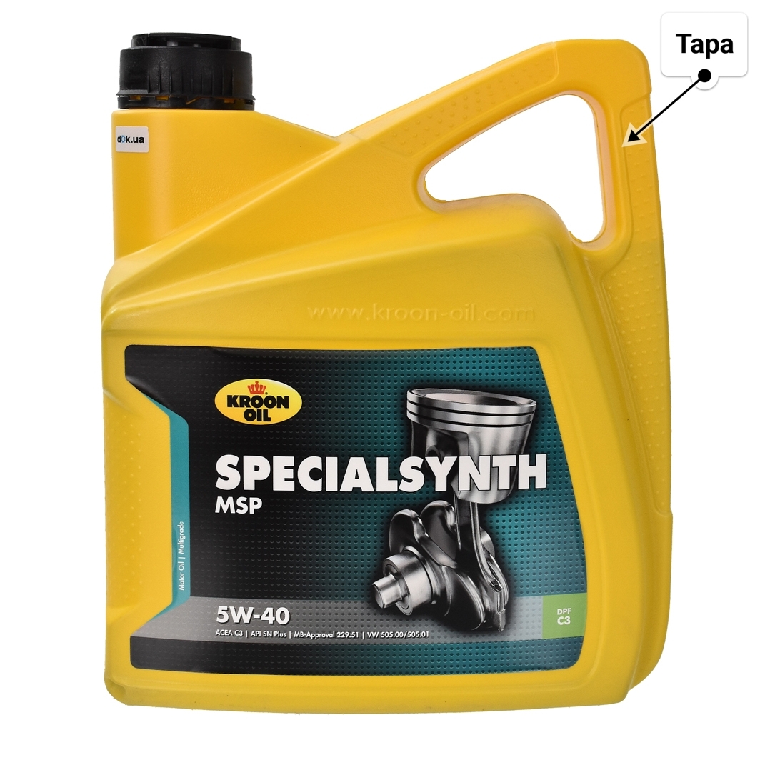 Олива Kroon Oil Specialsynth MSP 5W-40 4 л