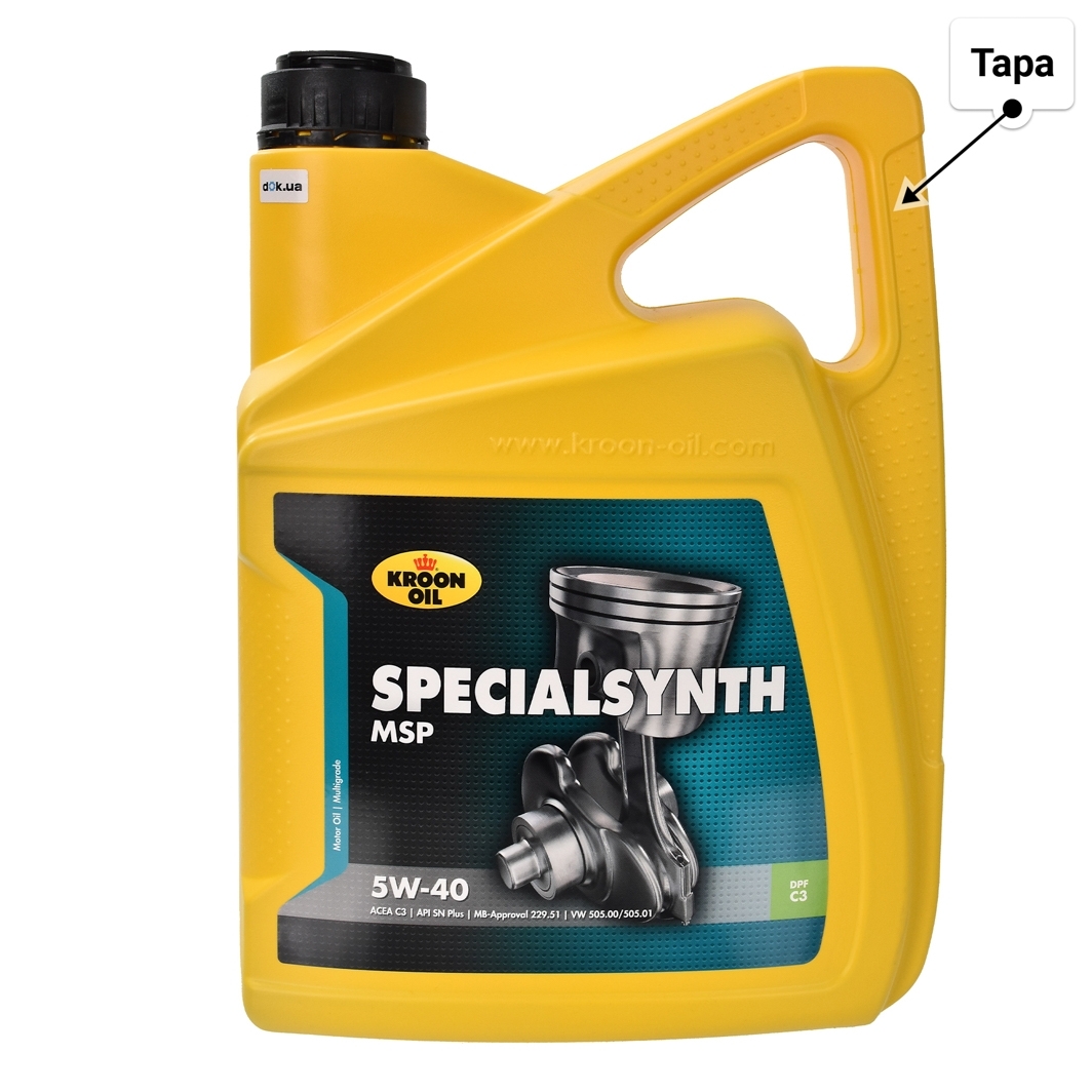 Олива Kroon Oil Specialsynth MSP 5W-40 для Mitsubishi Pajero 5 л
