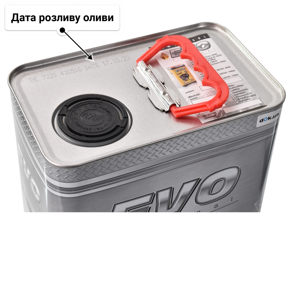 Олива EVO D5 Turbo Diesel 10W-40 5 л