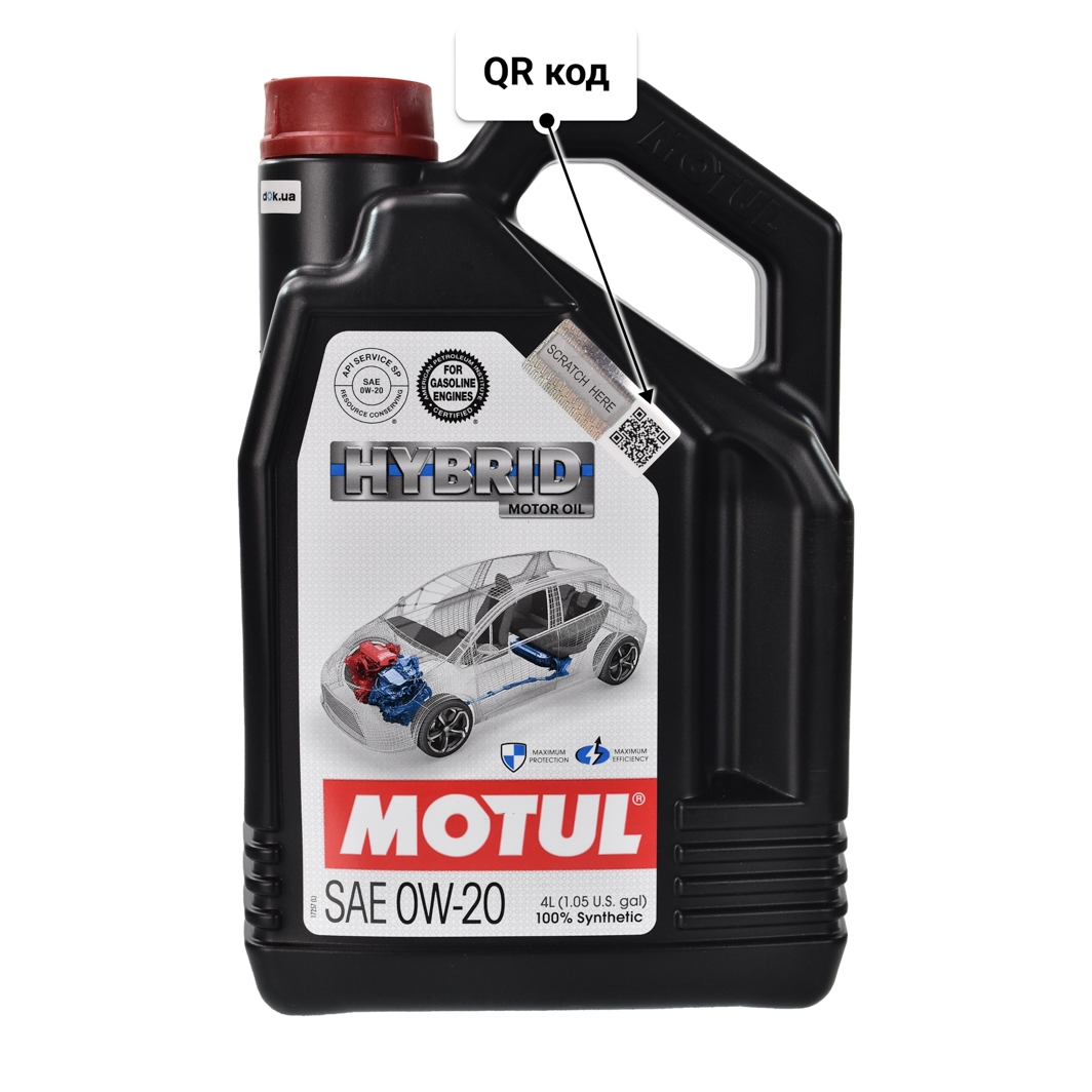 Масло Motul Hybrid 0W-20 4 л