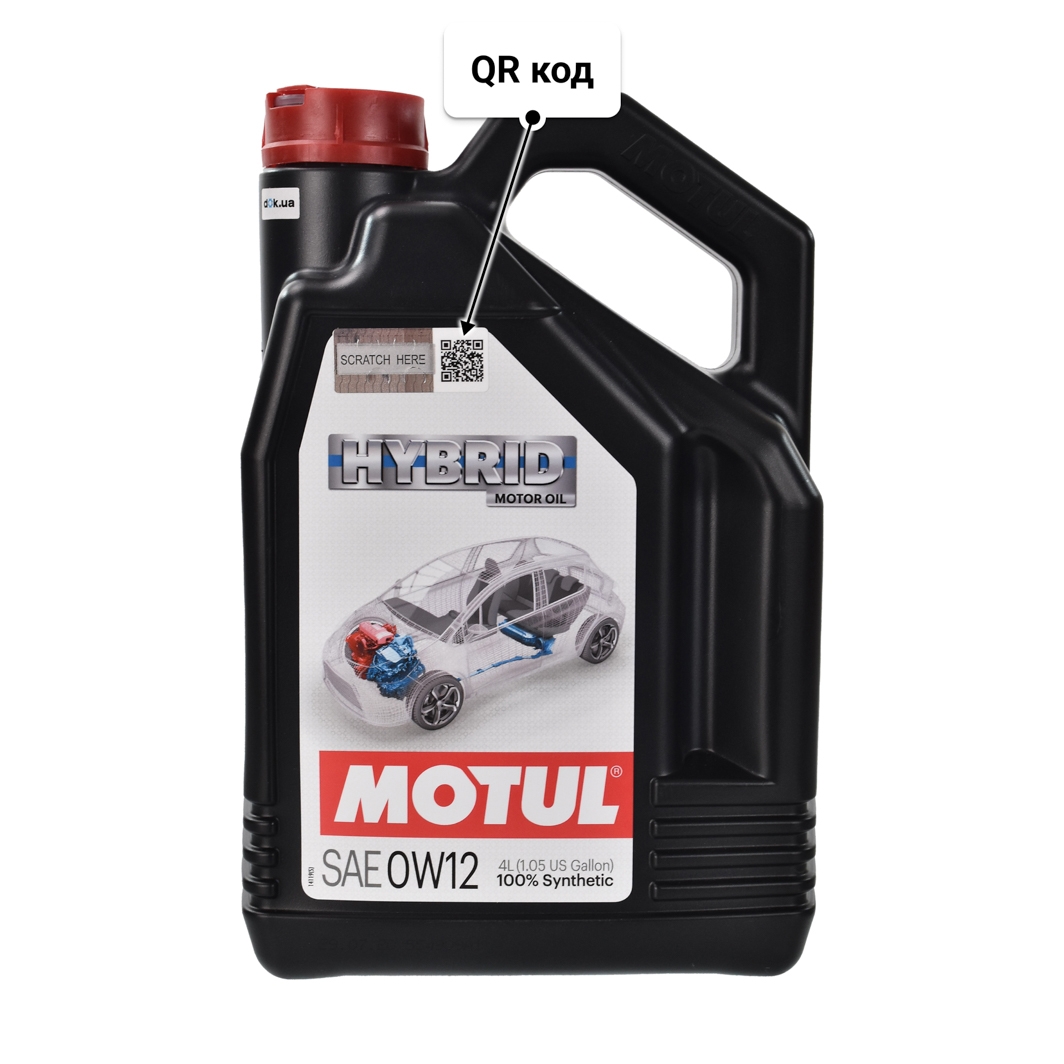 Масло Motul Hybrid 0W-12 4 л