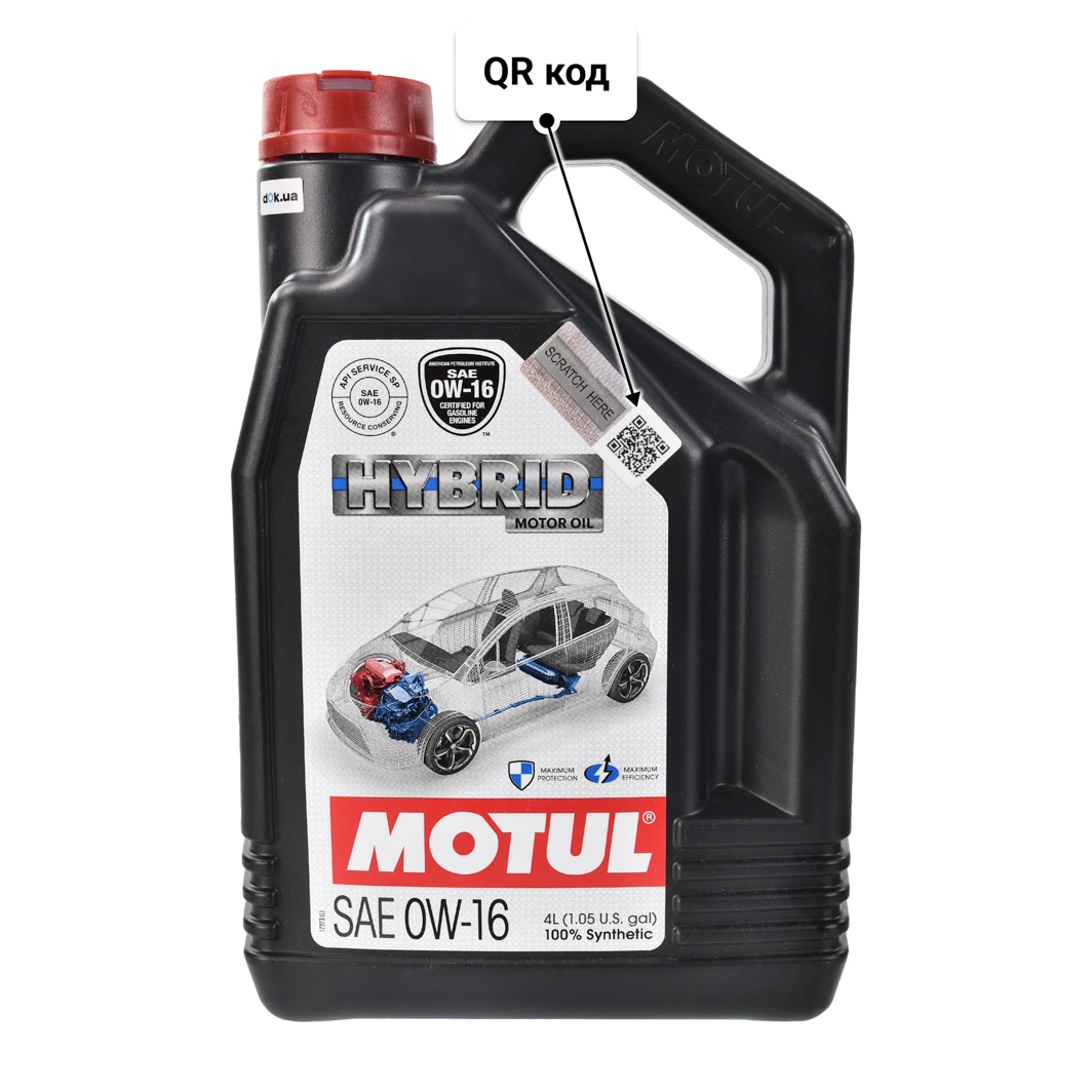 Масло Motul Hybrid 0W-16 4 л