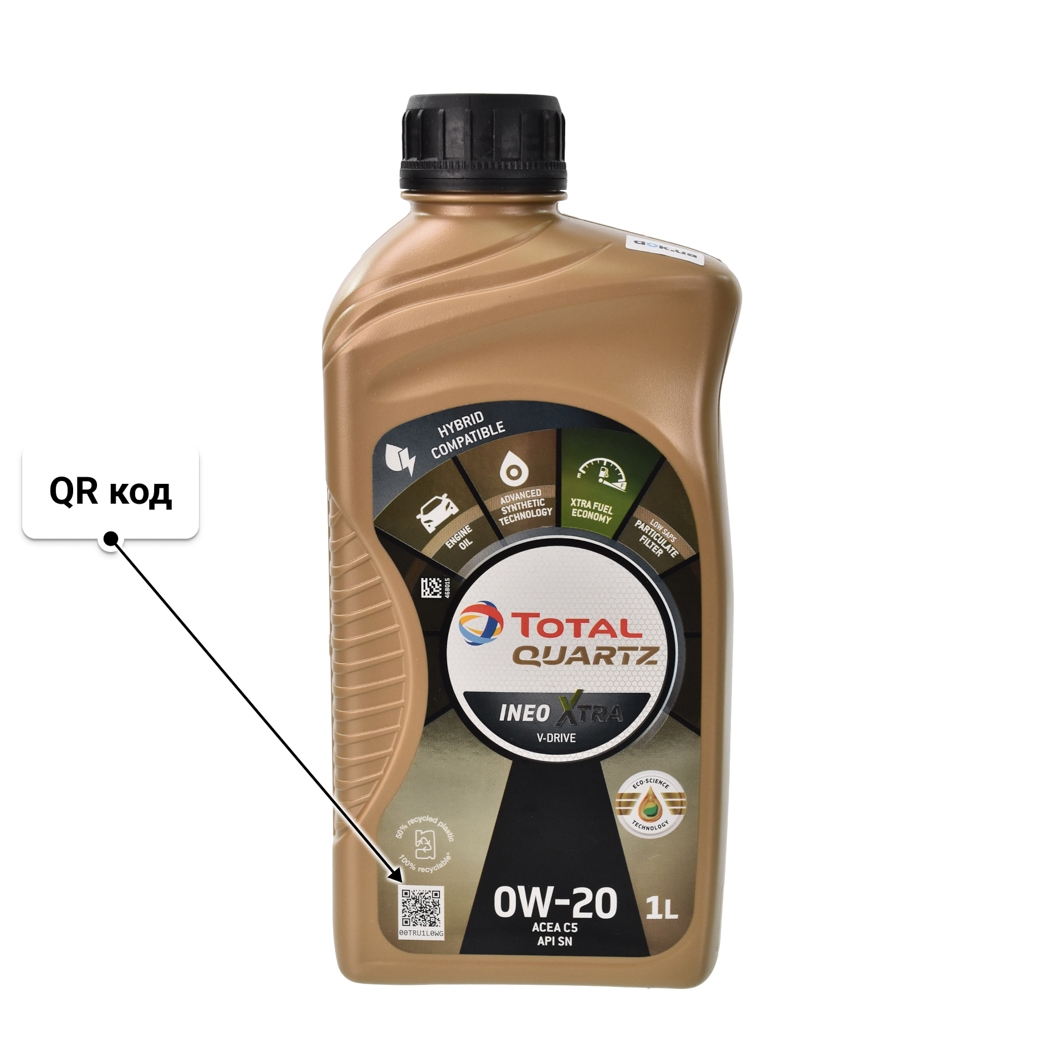 Масло Total Quartz Ineo Xtra V-Drive 0W-20 1 л