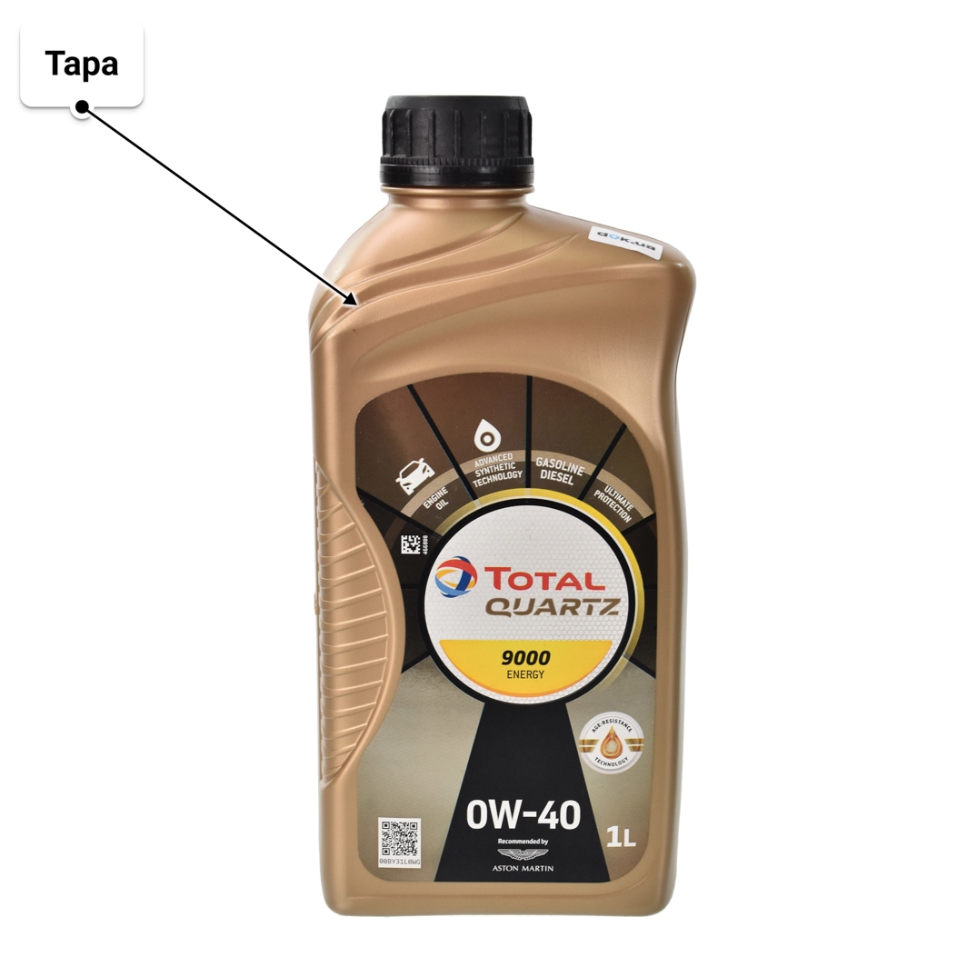 Олива Total Quartz 9000 Energy 0W-40 1 л
