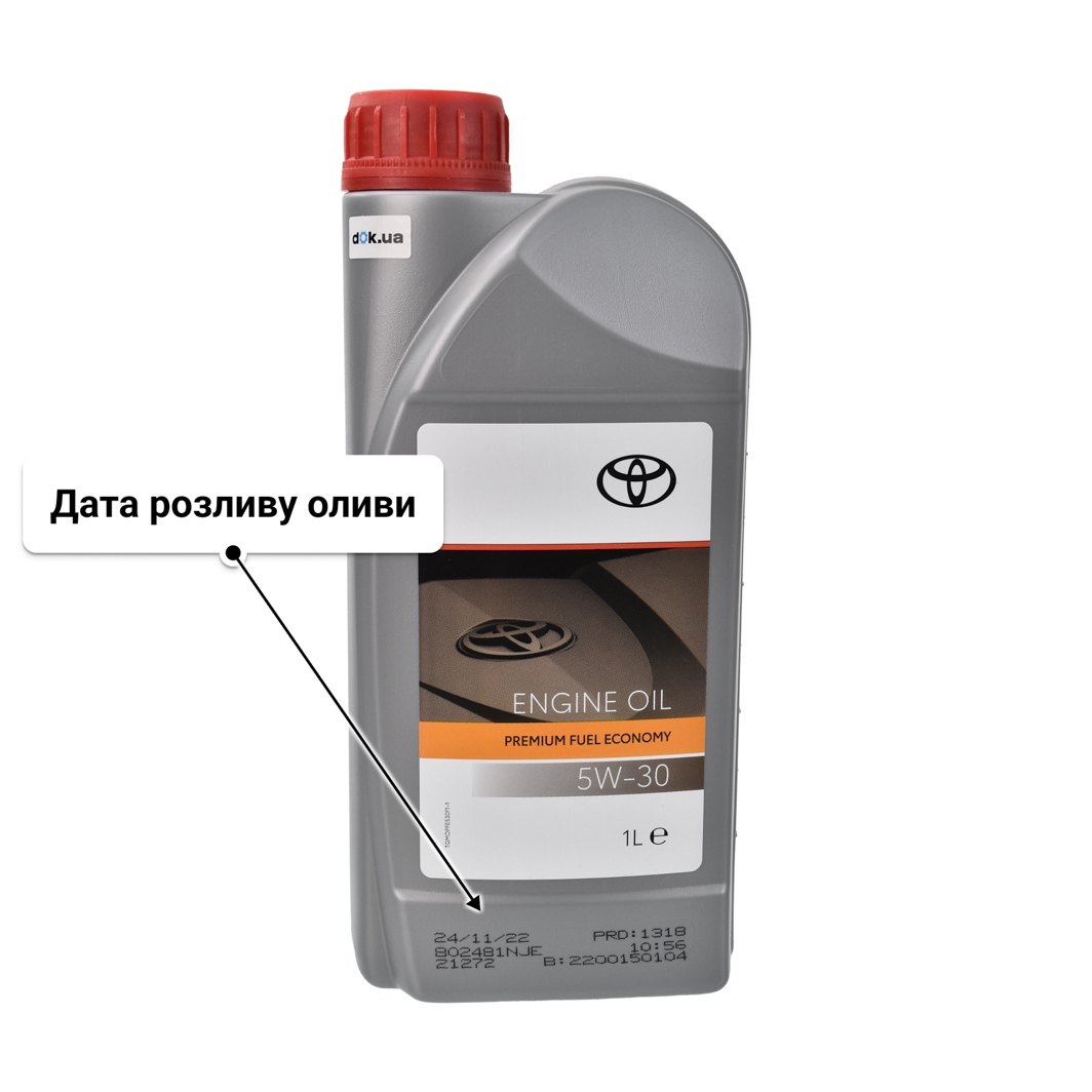 Олива Toyota Premium Fuel Economy 5W-30 1 л