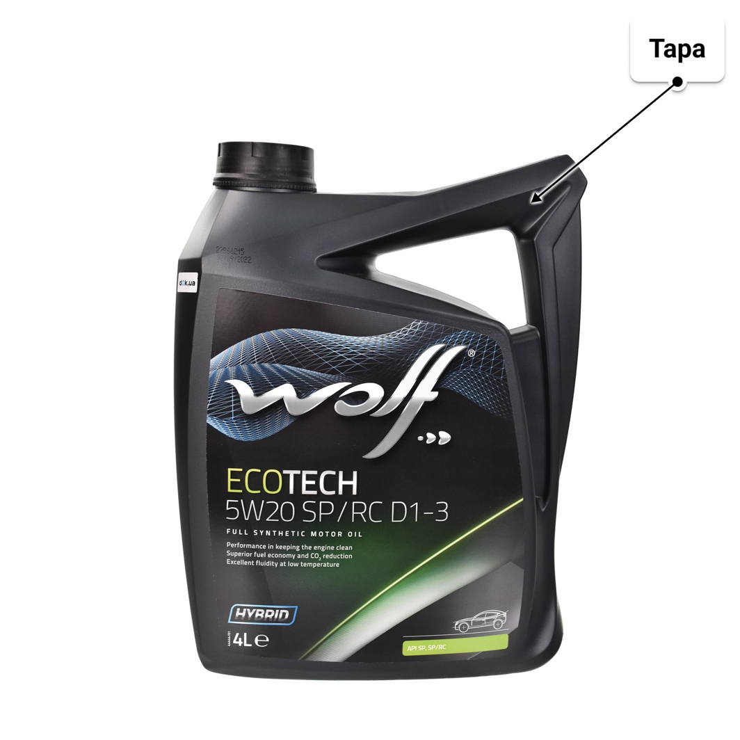 Олива Wolf EcoTech SP/RC D1-3 5W-20 4 л