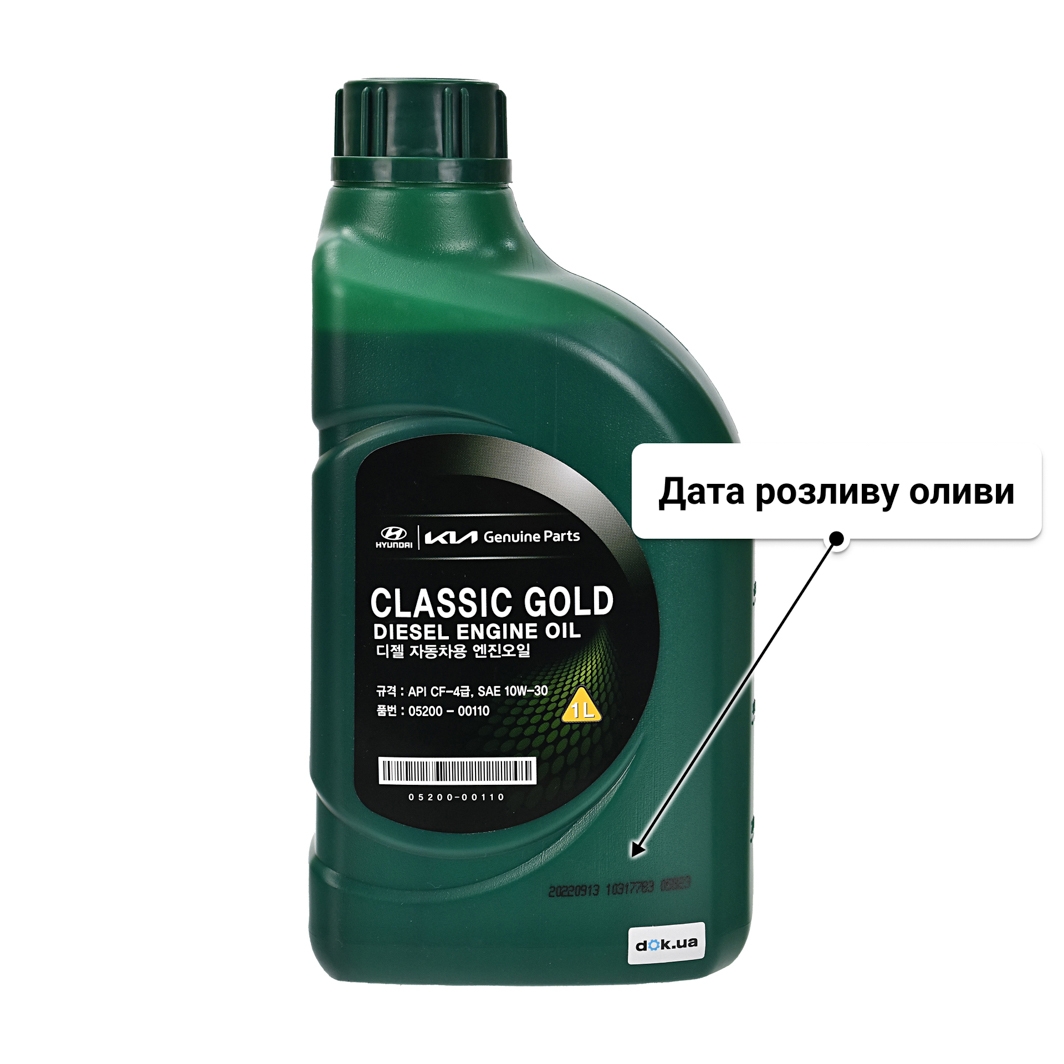 Олива Hyundai Classic Gold Diesel 10W-30 1 л
