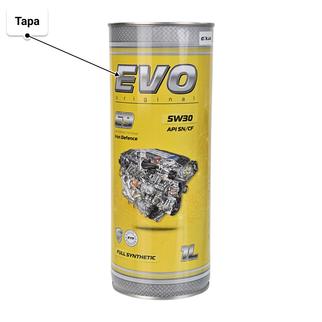 Масло EVO E9 5W-30 для Porsche Cayenne 1 л