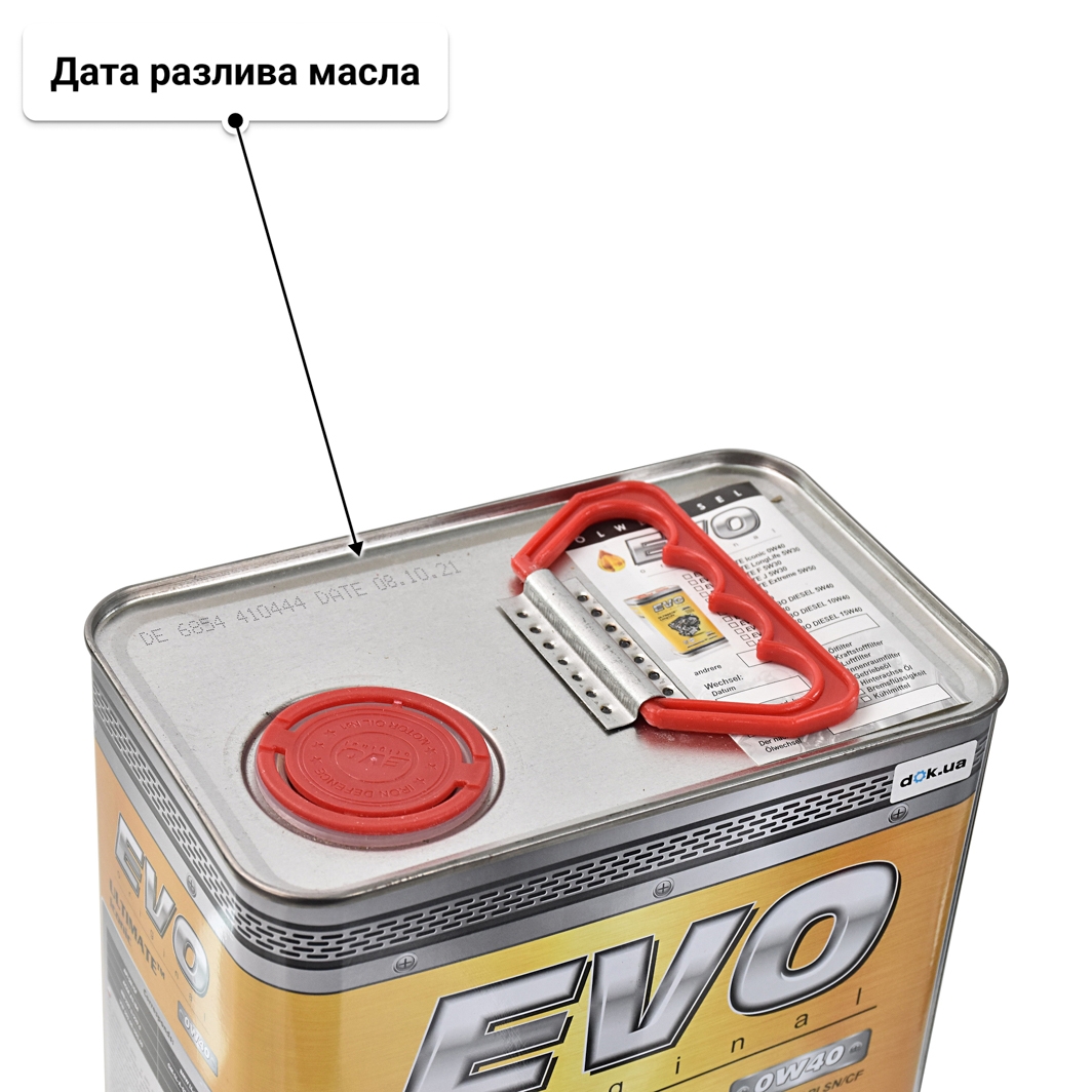 Масло EVO Ultimate Iconic 0W-40 4 л