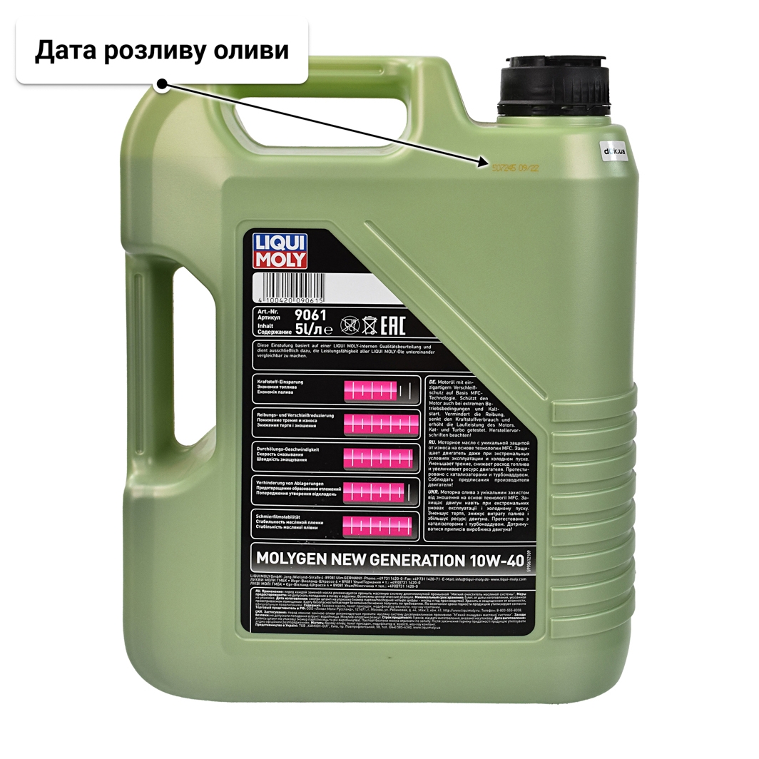 Олива Liqui Moly Molygen New Generation 10W-40 5 л