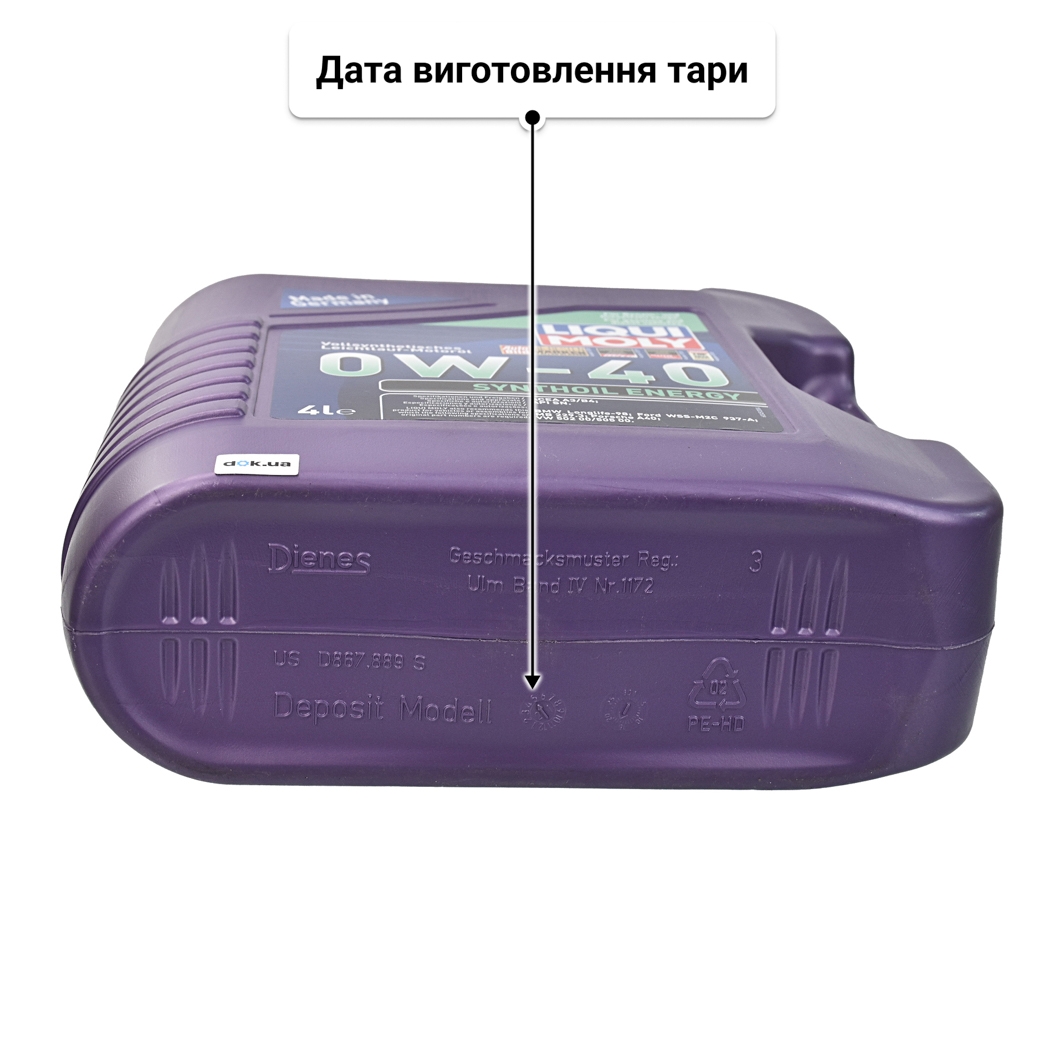 Олива Liqui Moly Synthoil Energy 0W-40 4 л