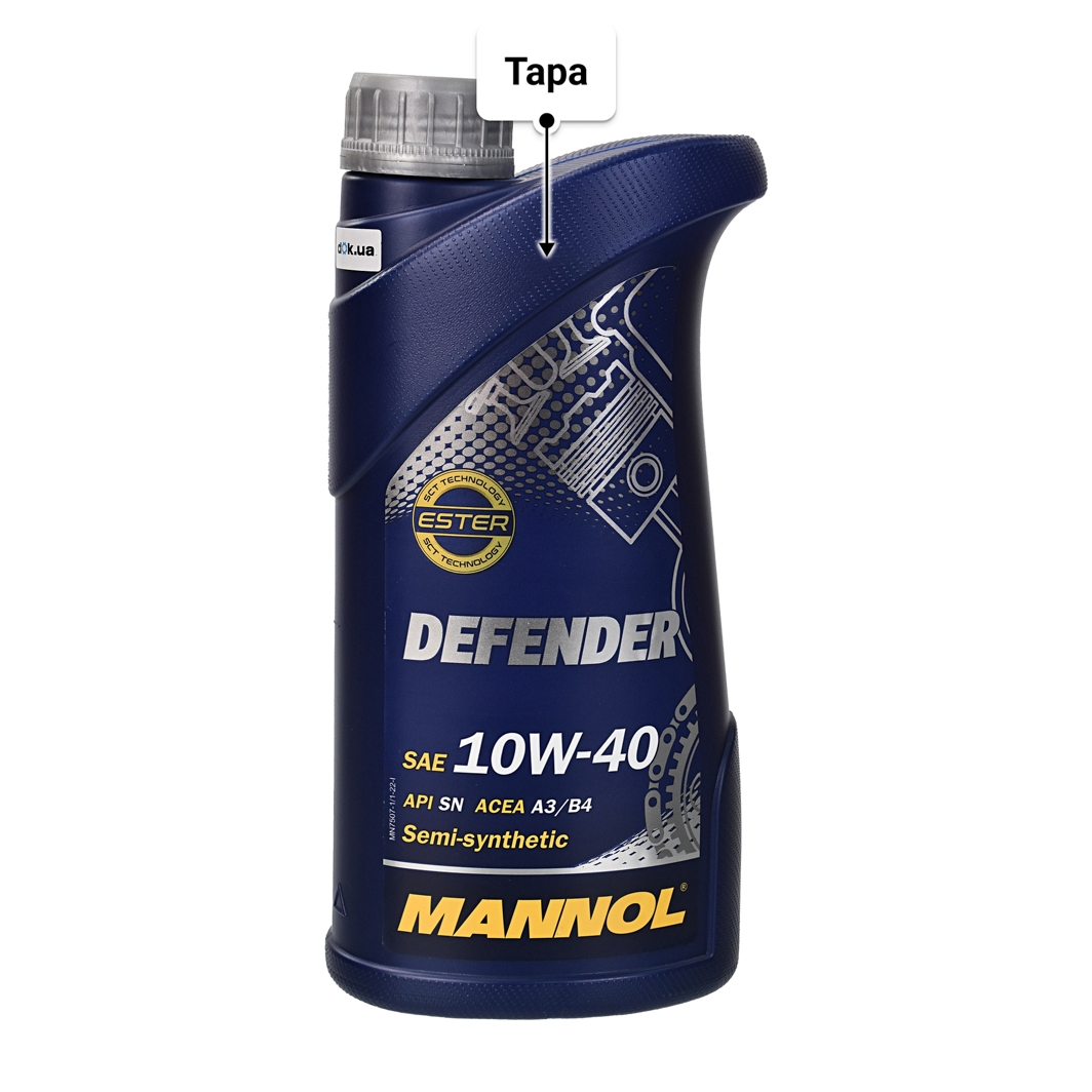 Масло Mannol Defender 10W-40 1 л