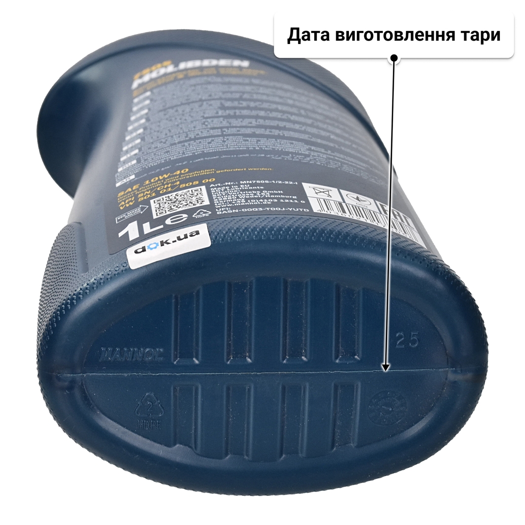 Олива Mannol Molibden 10W-40 1 л
