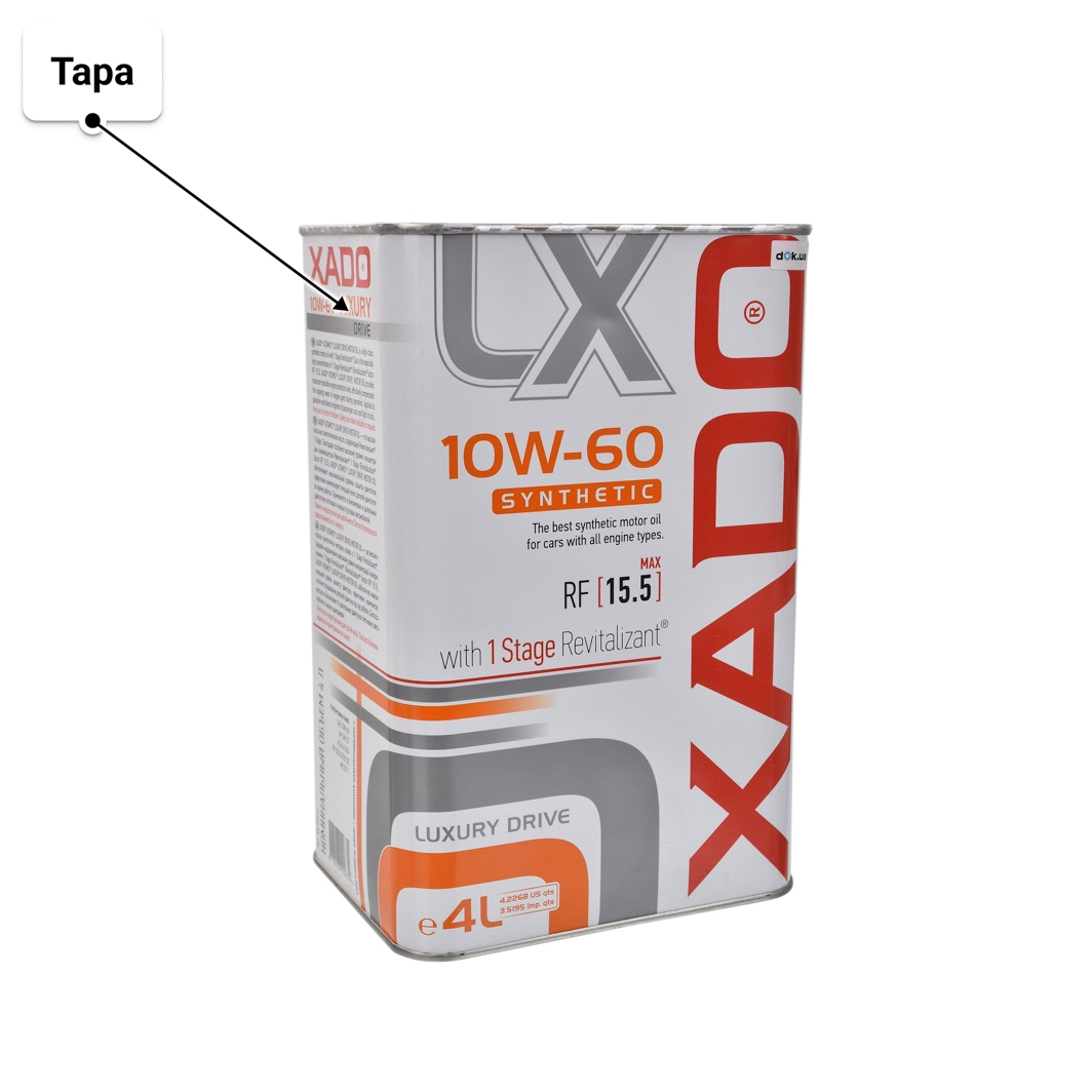 Масло Xado Luxury Drive 10W-60 4 л