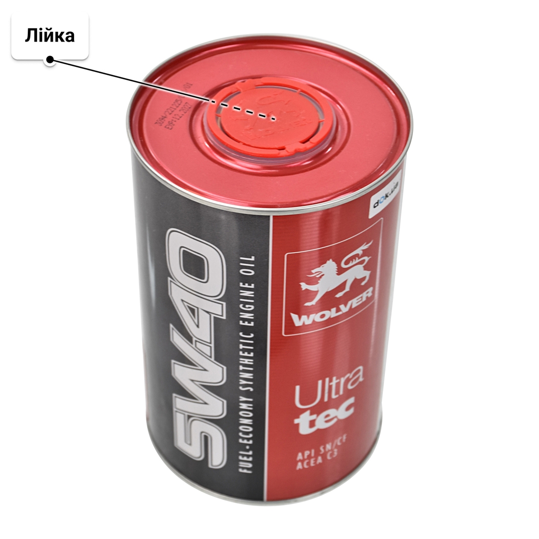 Олива Wolver UltraTec 5W-40 1 л