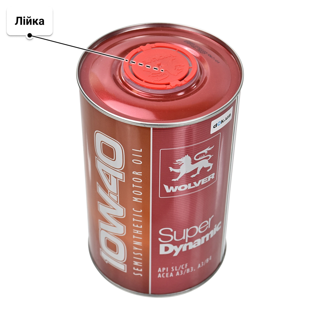 Олива Wolver Super Dynamic 10W-40 1 л