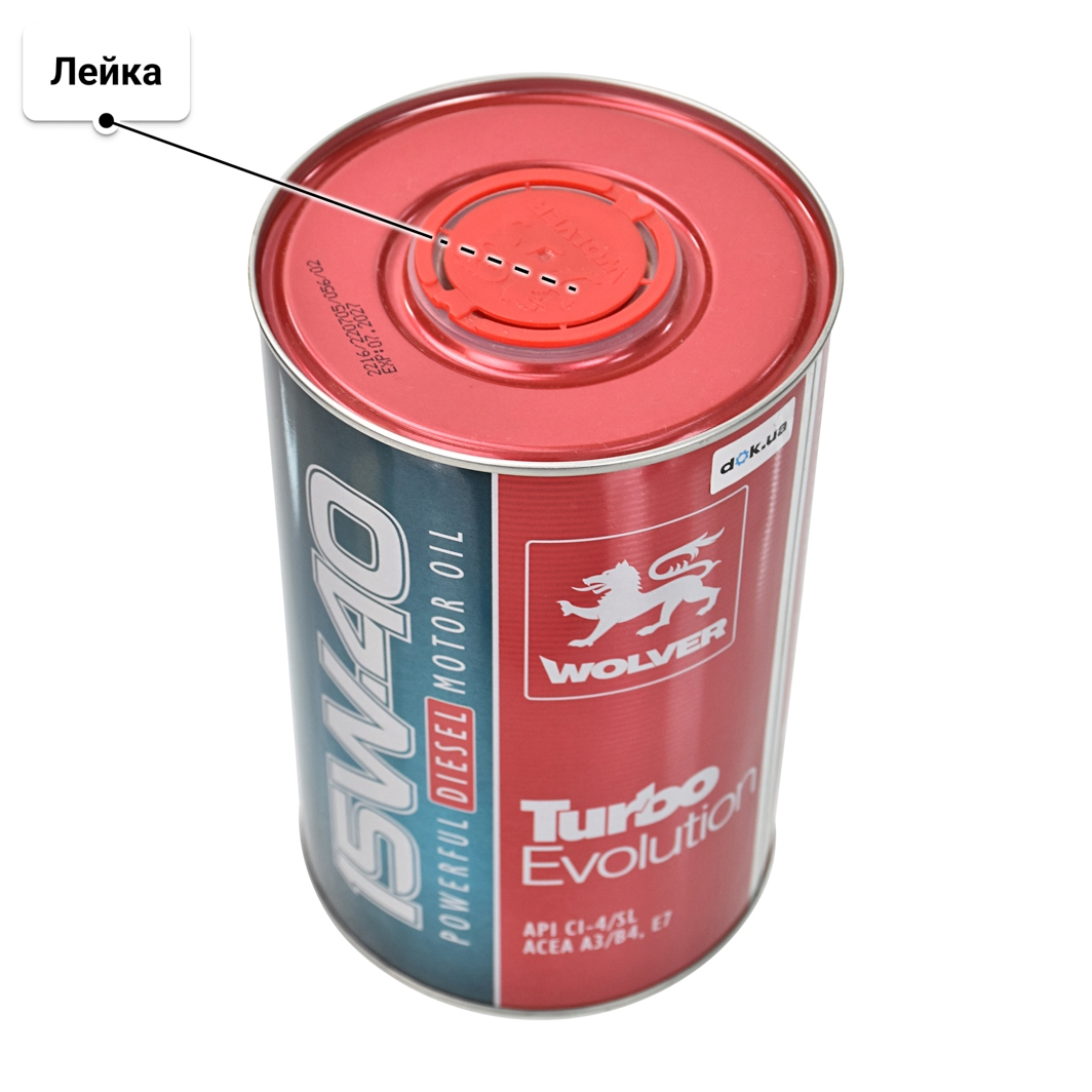 Масло Wolver Turbo Evolution 15W-40 1 л