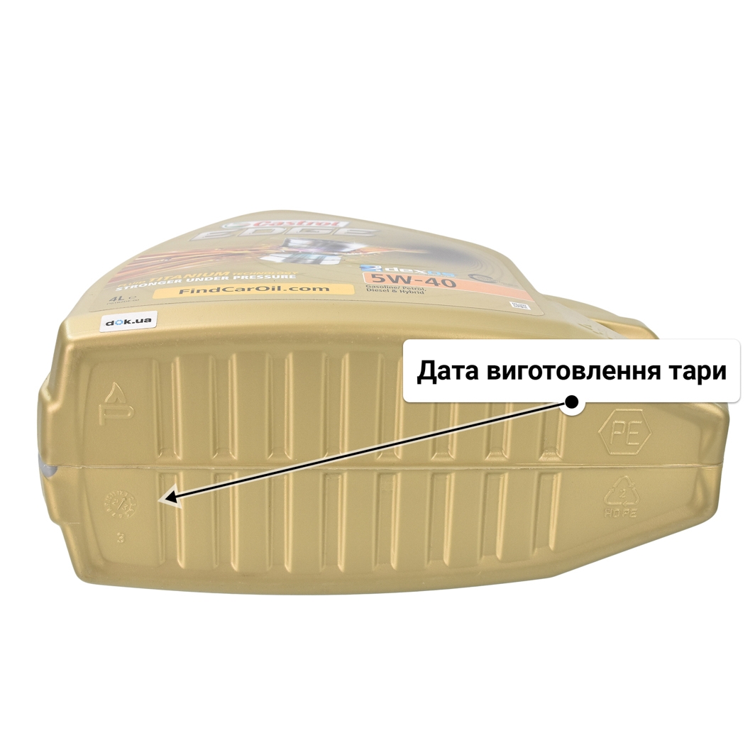 Олива Castrol EDGE 5W-40 для Porsche Cayenne 4 л