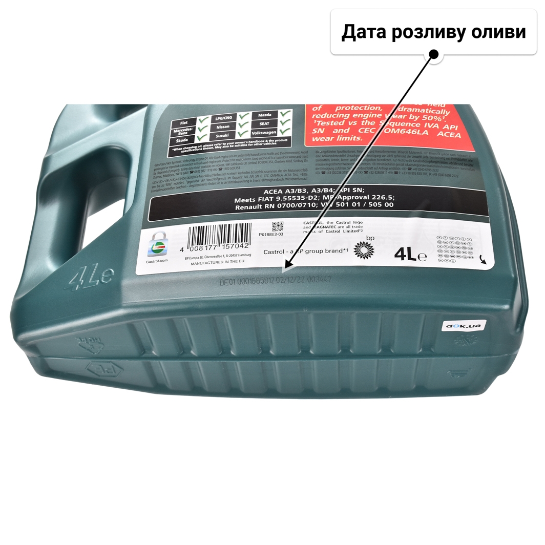 Олива Castrol Magnatec A/B 10W-40 4 л