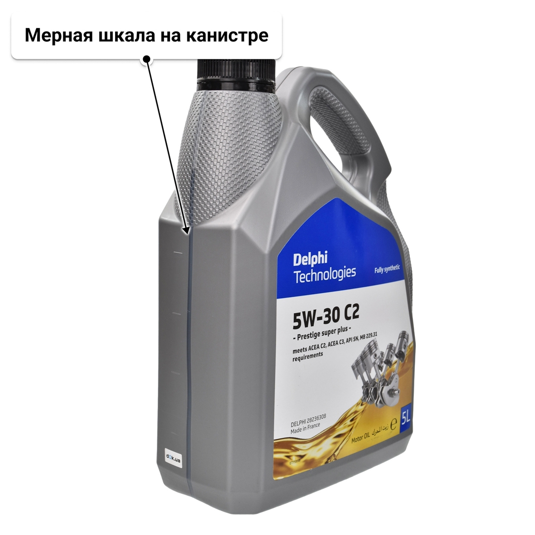 Масло Delphi Prestige Super Plus C2 5W-30 5 л
