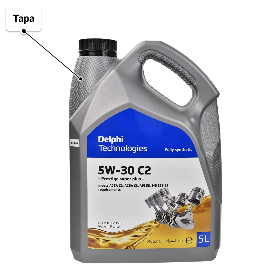Олива Delphi Prestige Super Plus C2 5W-30 5 л