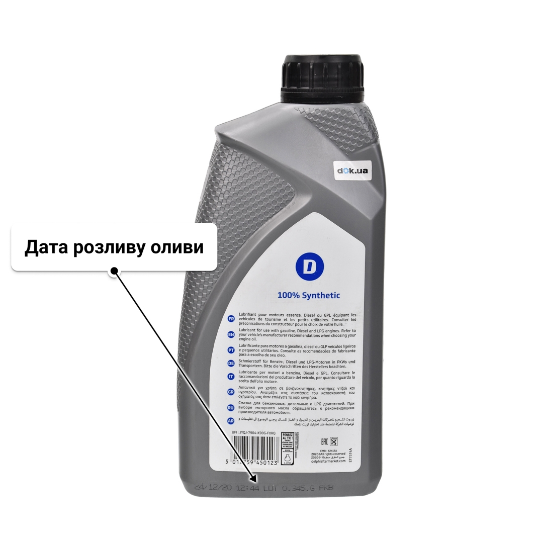 Олива Delphi Prestige Super Plus C3 5W-40 1 л