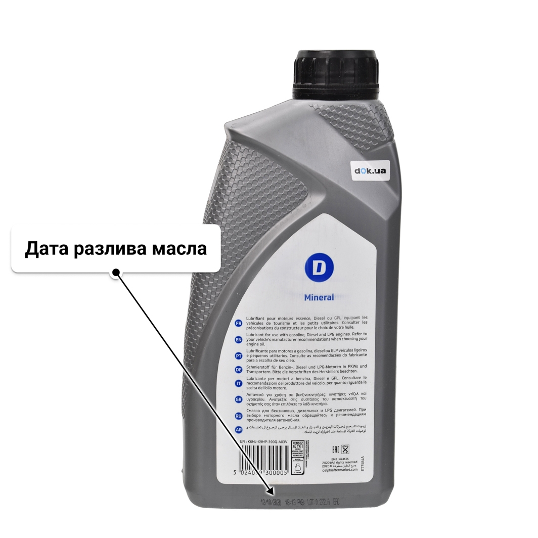 Масло Delphi Supreme 15W-40 1 л