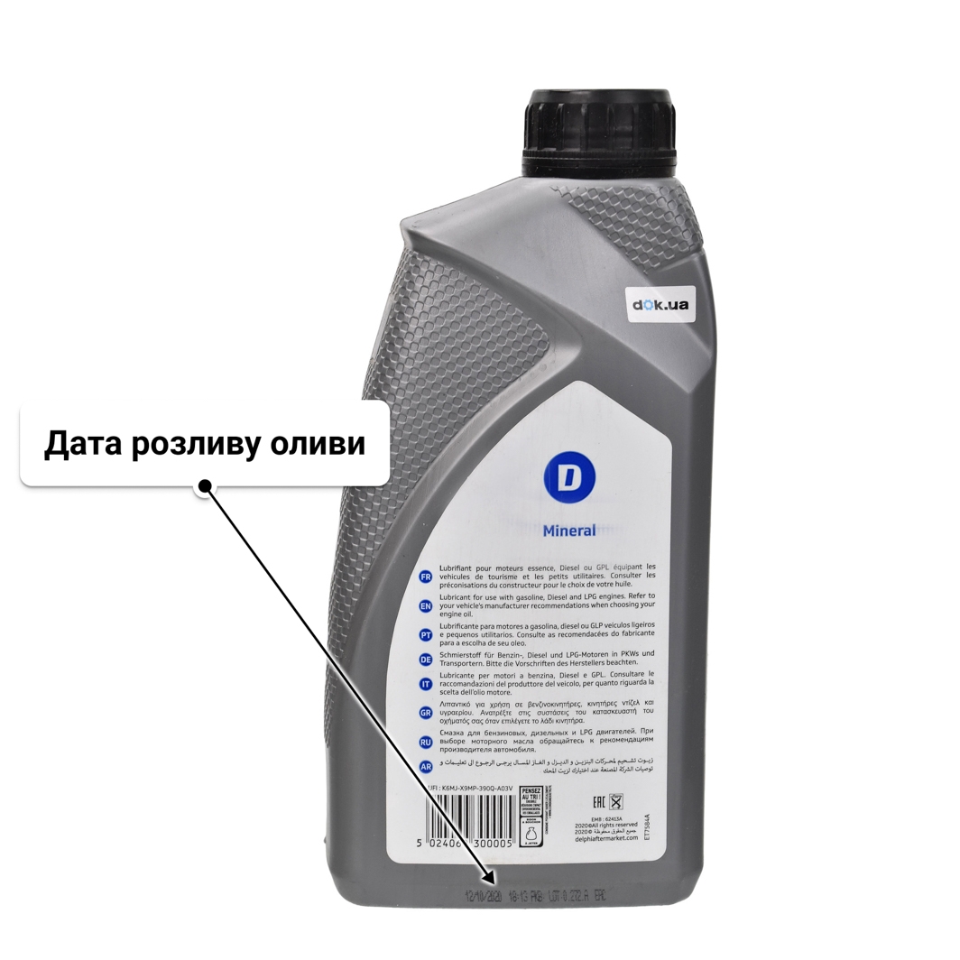 Олива Delphi Supreme 15W-40 1 л