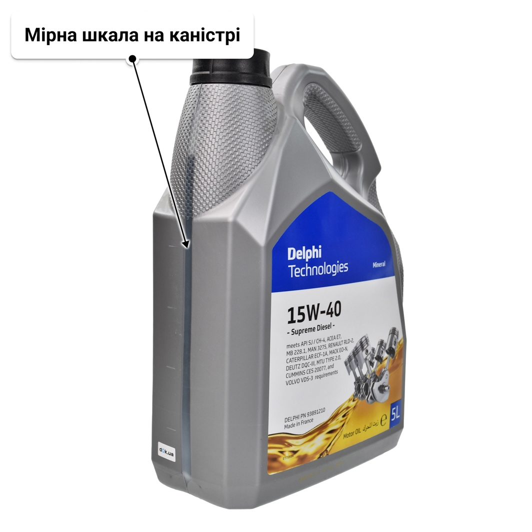 Олива Delphi Supreme Diesel 15W-40 5 л