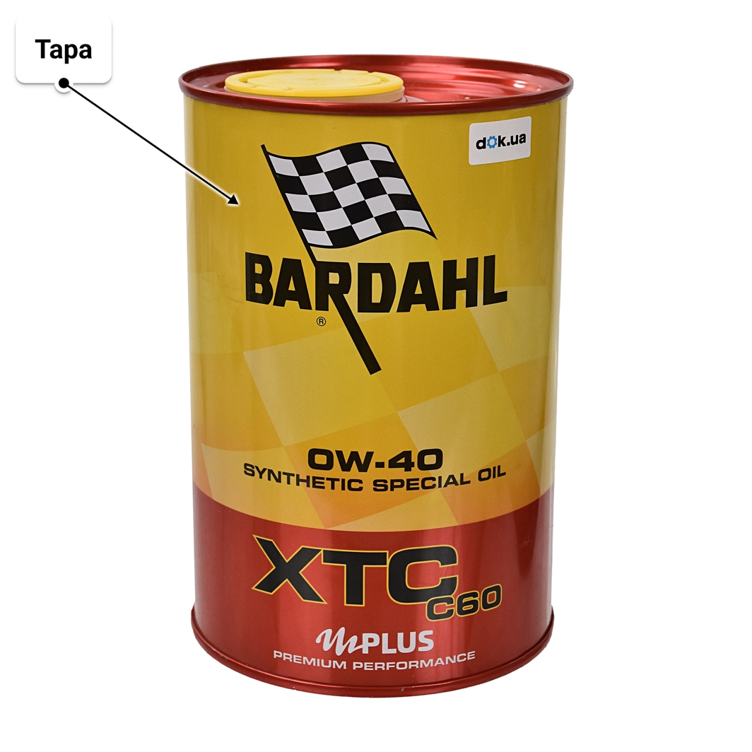 Масло Bardahl XTC C60 0W-40 1 л