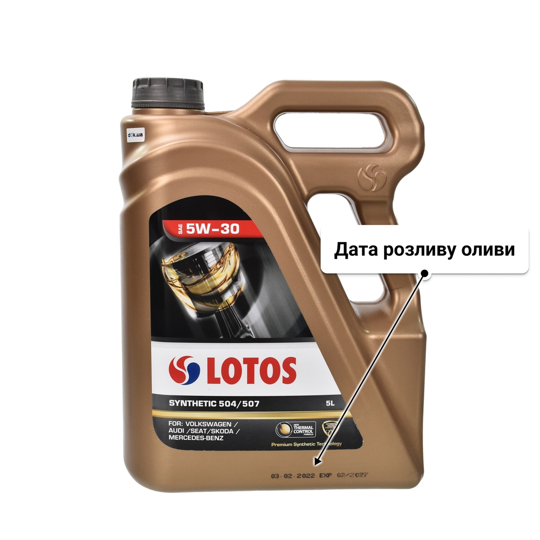 Олива LOTOS 504/507 5W-30 5 л