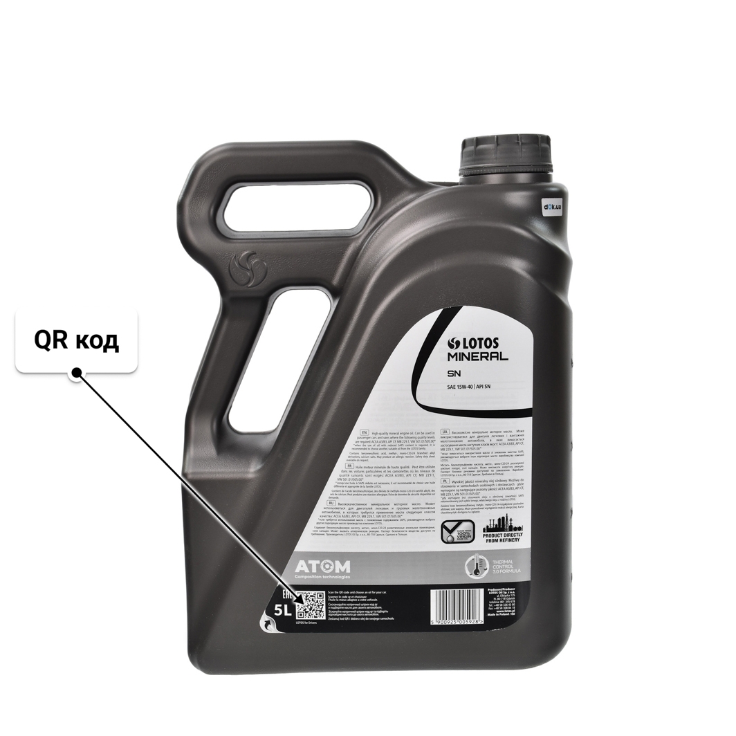 Олива LOTOS Mineral 15W-40 5 л
