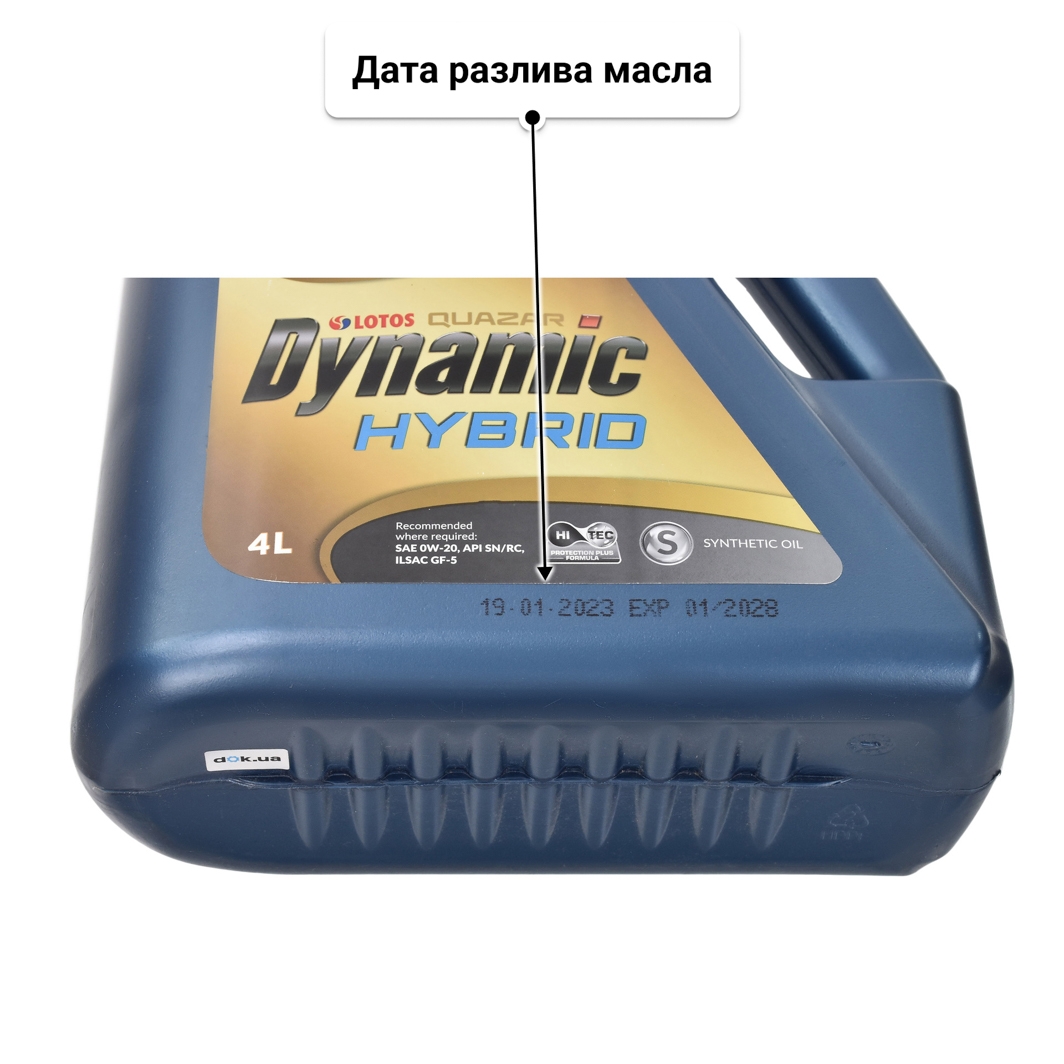 Масло LOTOS Quazar Dynamic Hybrid 0W-20 4 л
